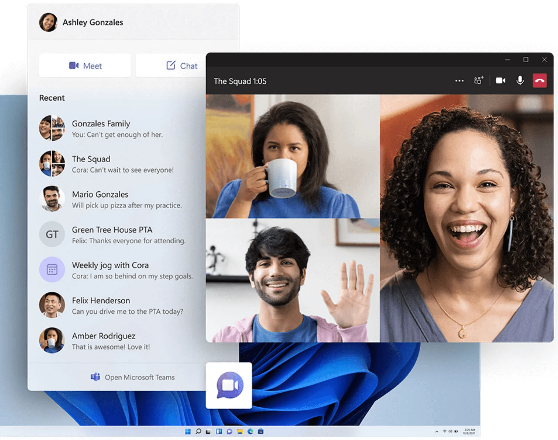 Windows 11 communication and Teams